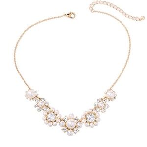 Vintage Pearl Goldtone Collar Necklace